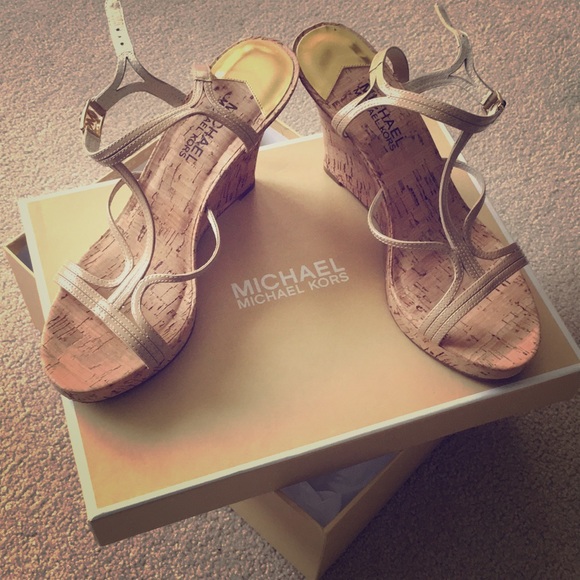 MICHAEL Michael Kors Shoes - Michael Kors Cork Wedge Sandals